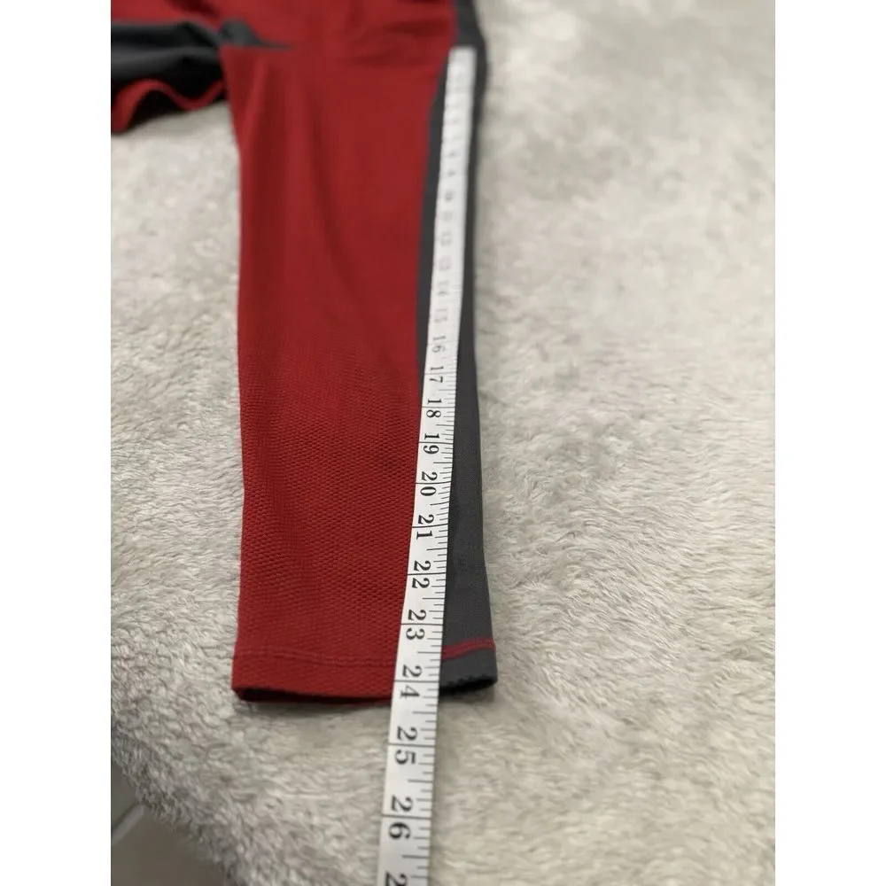 Nike Dri‎ Fit ACG  Activewear Top Mens XL Red Black 1/4 Zip Pullover Long Sleeve - Picture 5 of 10